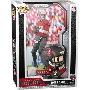 Funko Pop! Trading Cards #11 Tom Brady Buccaneers Figure Panini Prizm in Case